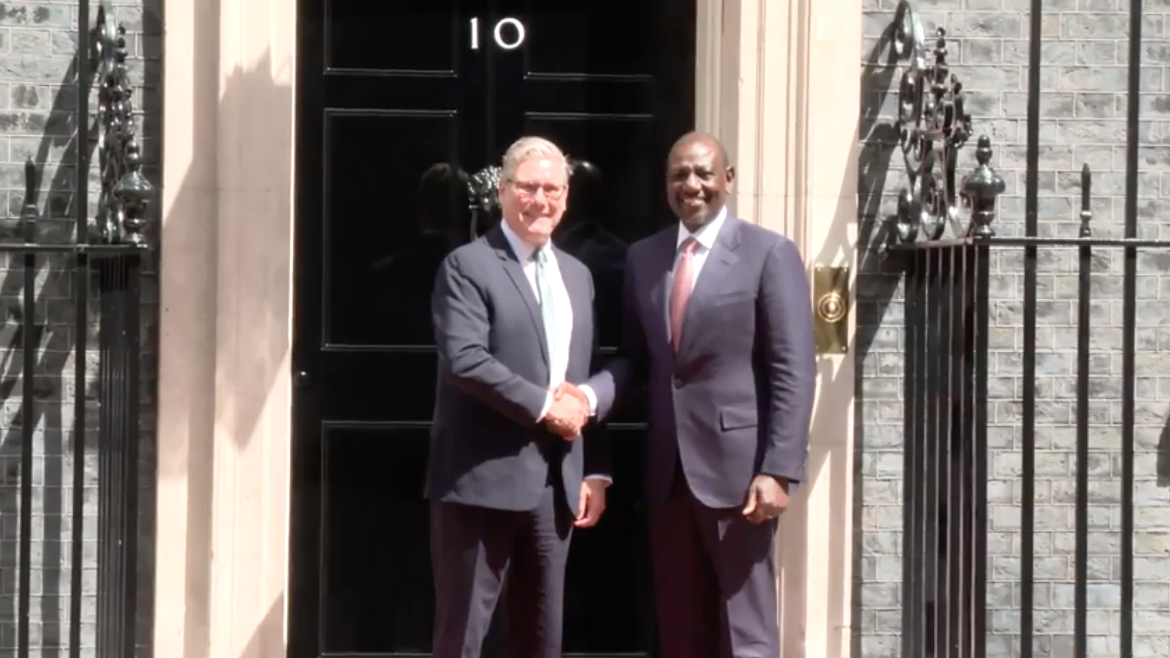 President William Ruto meets the UK Prime Minister Sir Keir Starmer, 10 Downing Street, London, United Kingdom