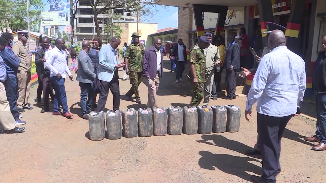 OVER 250 LITRES OF ETHANOL NABBED IN ANNEX, ELDORET.