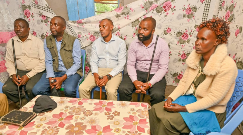 Belgut MP Nelson Koech Consoles Family of Plane Crash Victim in Emurua Dikirr.