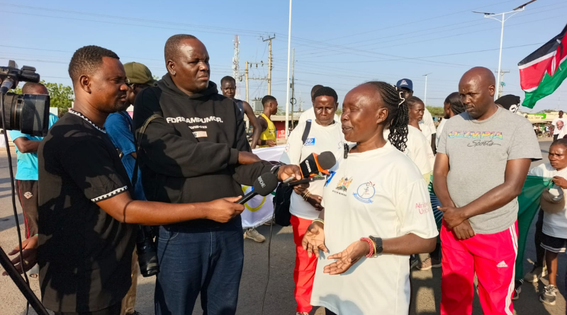 TEGLA LOROUPE LEADS 840-KILOMETRE RUN FOR REFUGEES, PEACE AND EDUCATION.