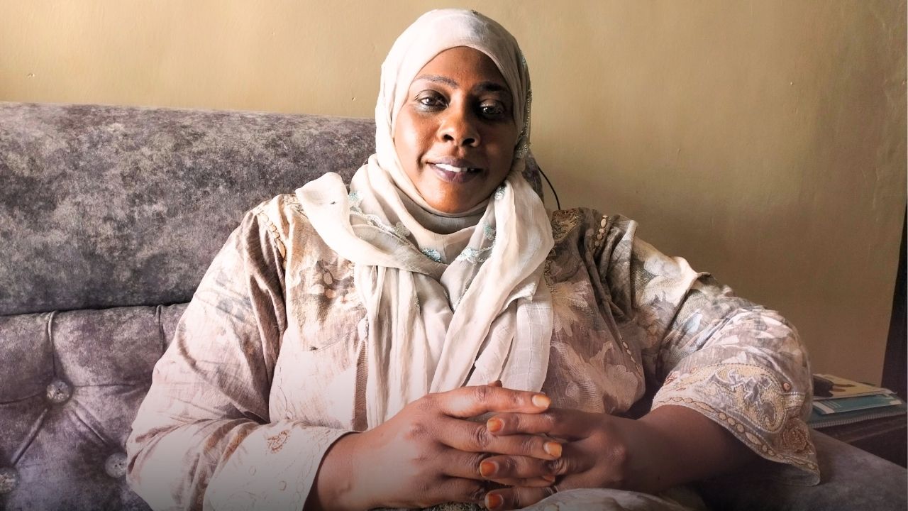 Mama Raya Faraj Famau at her home